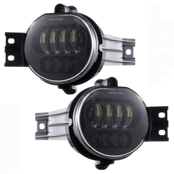 DOT Fog Light Fit For 2003 2004 2005 2006 2007 2007 2008 Dodge Ram 1500-3500 Chrome Black Bezel Fog Lights