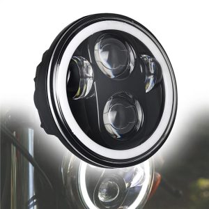پروژکتور چراغ های LED Morsun 40w 5 3/4 Inch برای چراغ های جلو موتور سیکلت هارلی دیویدسون Black Chrome