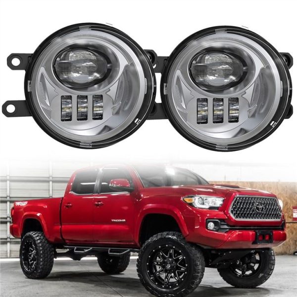 مورسون سیاه کروم 12V چراغ نور مه برای تویوتا 2016 2017 2018 2019 Tacoma