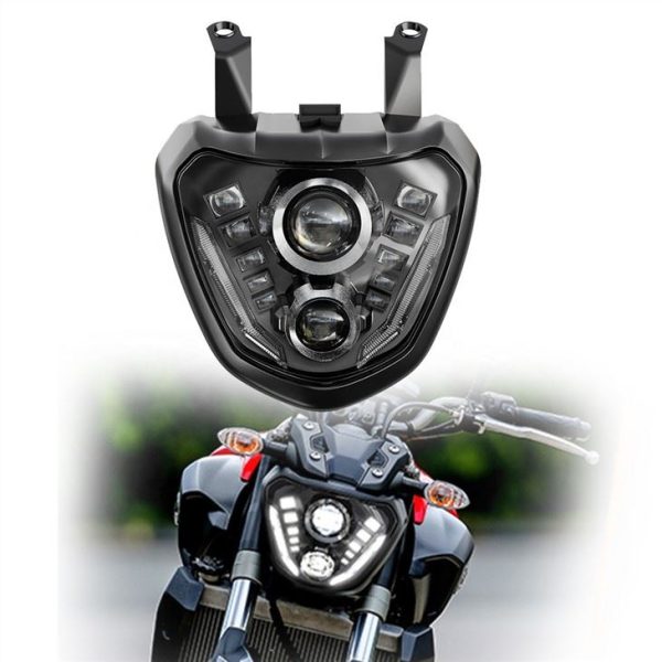 چراغ جلو موتور سیکلت MorSun برای Yamaha MT 07 FZ 07 MT07 MT-07 FZ-07 2014 plus DRL Lights Projector
