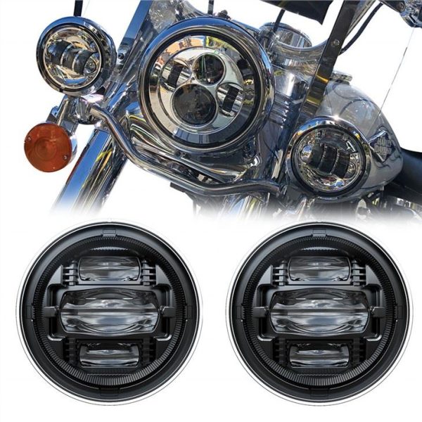 سیستم روشنایی خودکار موتور سیکلت مورسون 4.5 اینچ چراغ مه شکن LED برای Harley Electra Glide Ultra Classic